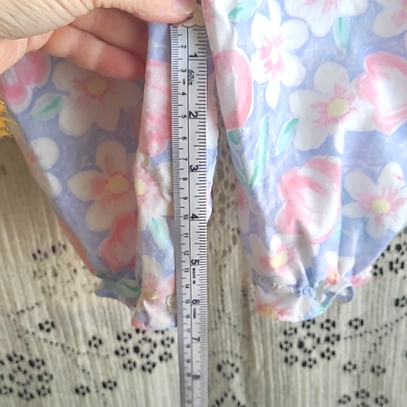 Vintage One Piece Pastel Flowered Outfit - Picture 8 of 8